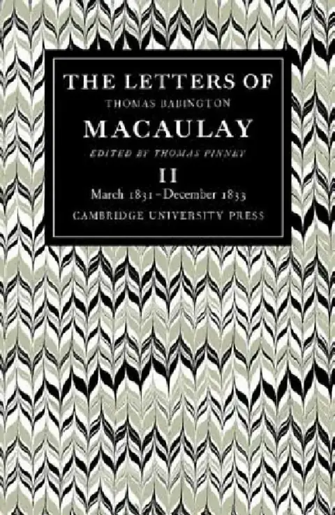Cover of The Letters of Thomas Babington Macaulay