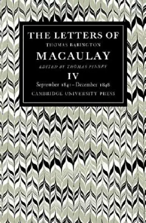 Cover of The Letters of Thomas Babington Macaulay