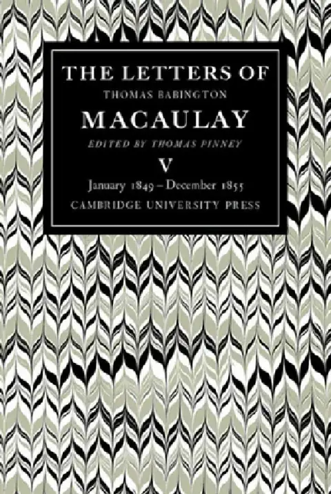 Cover of The Letters of Thomas Babington Macaulay