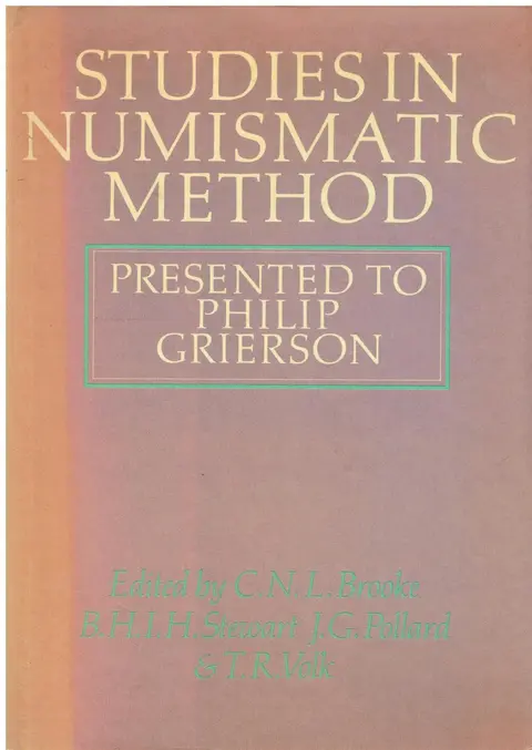 Cover of Studies in Numismatic Method