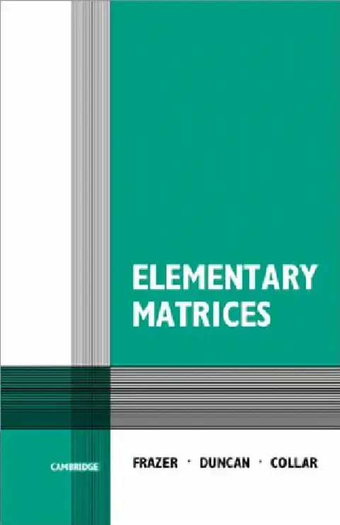 Cover of Elementary Matrices