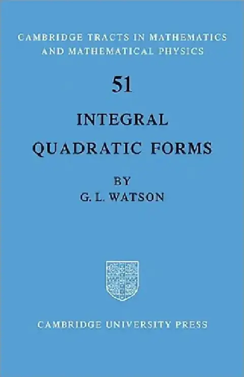 Cover of Integral Quadratic Forms