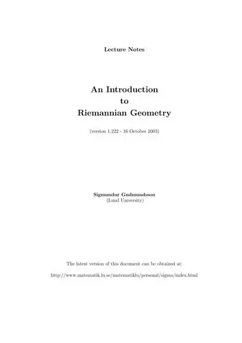 Cover of An Introduction to Riemannian Geometry and the Tensor Calculus