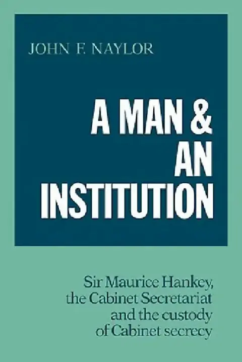 Cover of A Man and an Institution