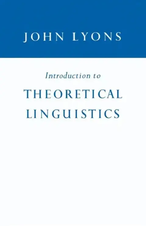 Cover of Introduction to Theoretical Linguistics
