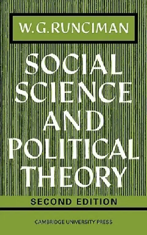 Cover of Social Science and Political Theory