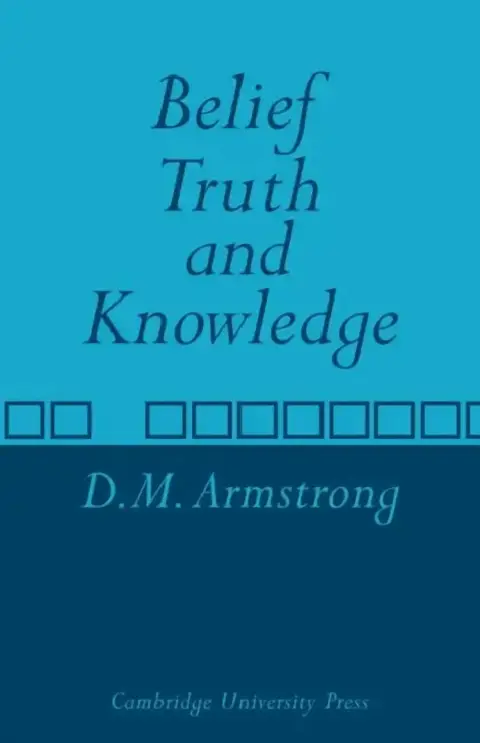 Cover of Belief, Truth and Knowledge