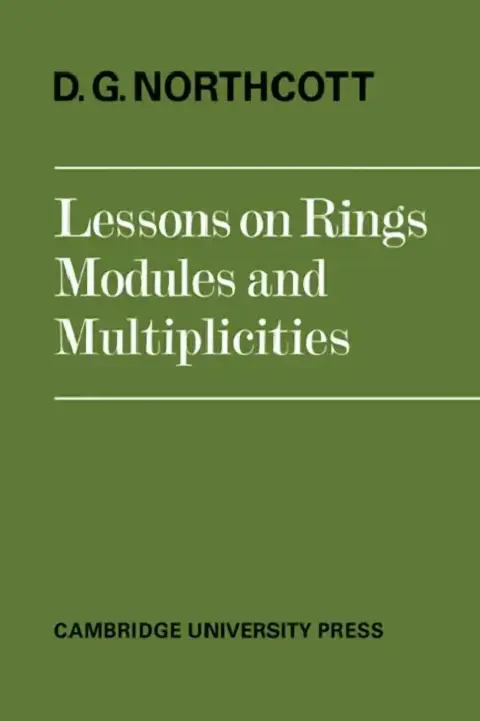 Cover of Lessons on Rings, Modules and Multiplicities