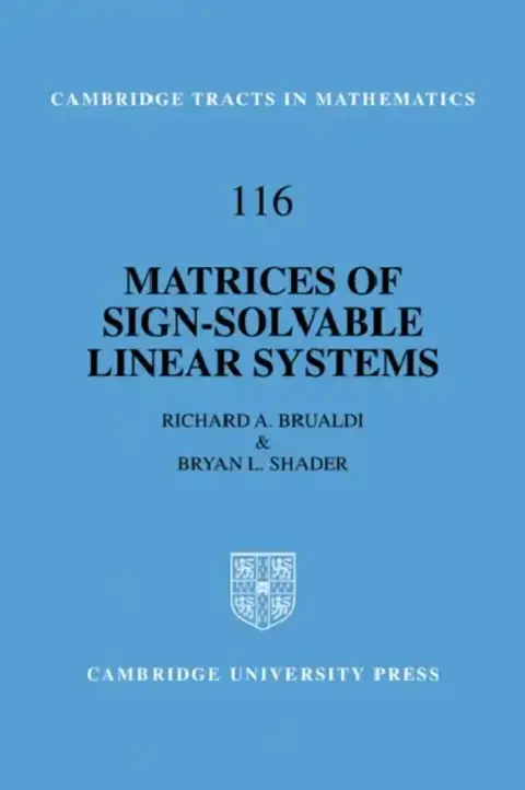 Cover of Matrices of Sign-Solvable Linear Systems