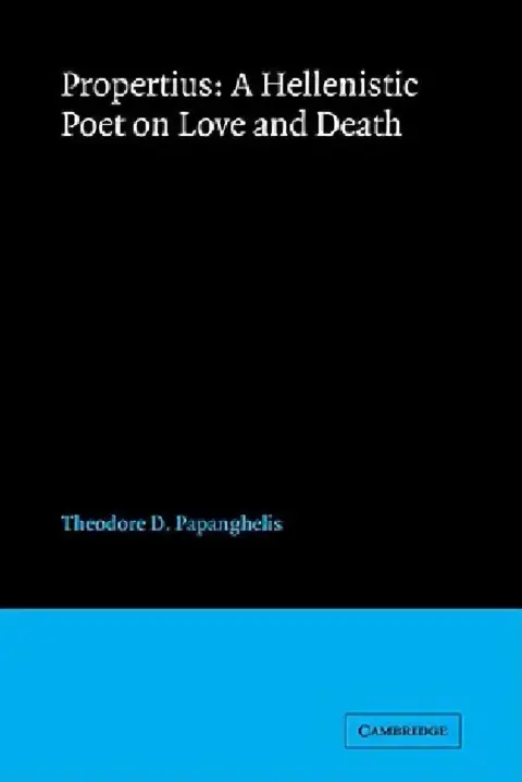 Cover of Propertius