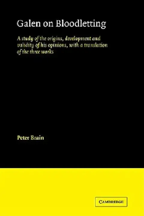 Cover of Galen on Bloodletting