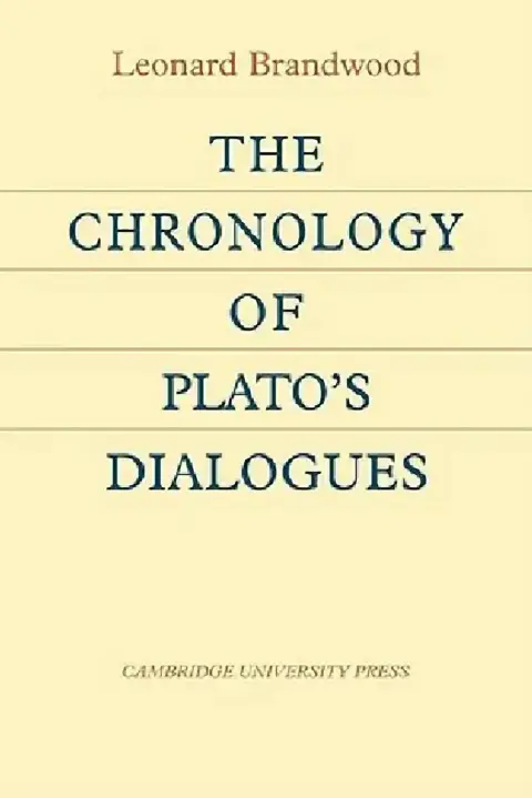 Cover of The Chronology of Plato's Dialogues