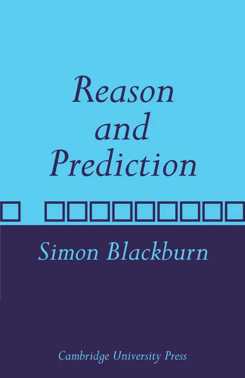 Cover of Reason and Prediction