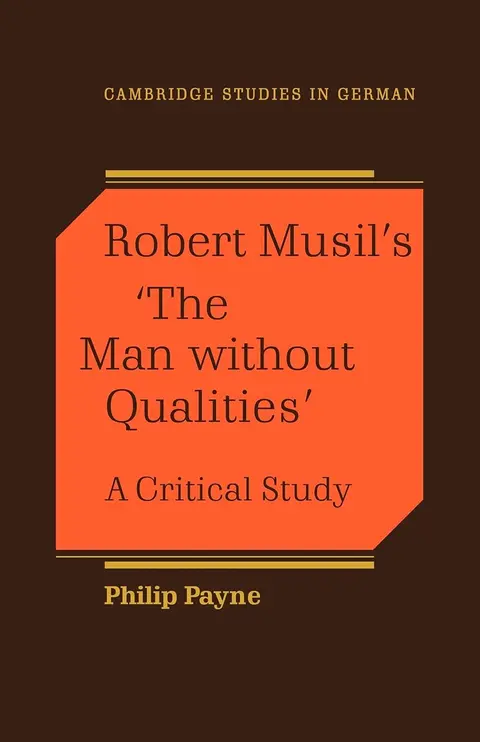 Cover of Robert Musil's 'The Man Without Qualities'