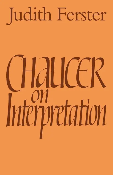 Cover of Chaucer on Interpretation