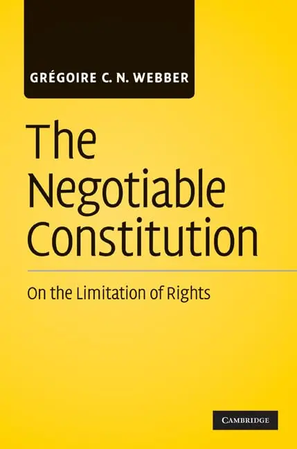 Cover of Negotiable Constitution