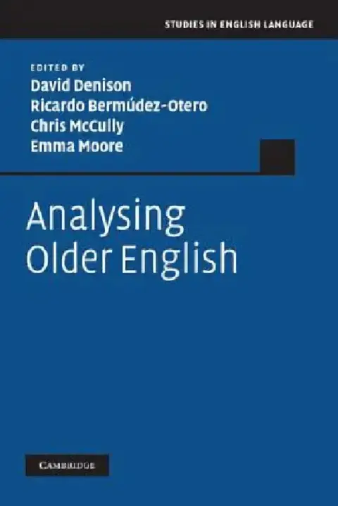 Cover of Analysing Older English
