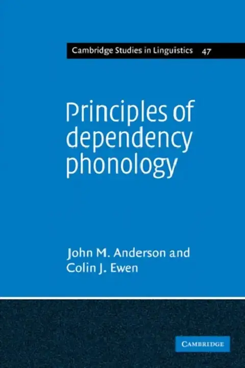 Cover of Principles of Dependency Phonology