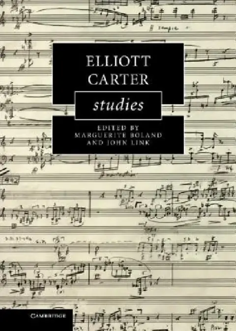 Cover of Elliott Carter Studies