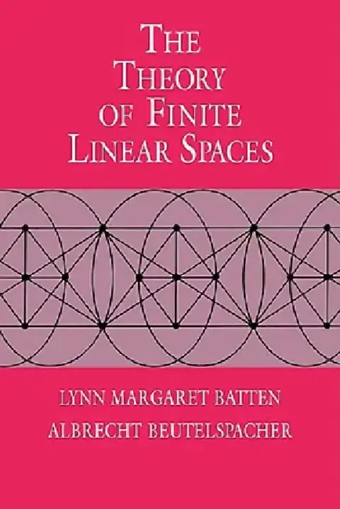 Cover of The Theory of Finite Linear Spaces