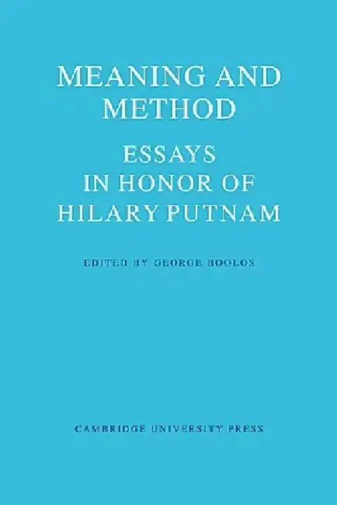 Cover of Meaning and Method