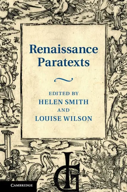 Cover of Renaissance Paratexts