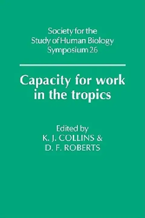 Cover of Capacity for Work in the Tropics