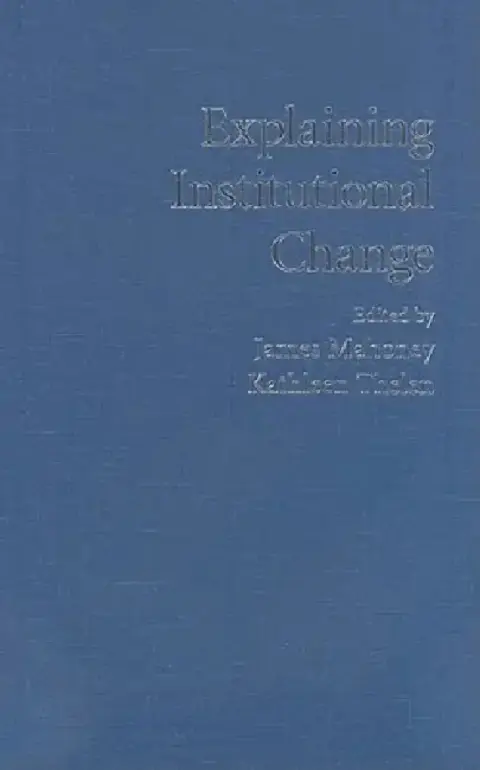Cover of Explaining Institutional Change