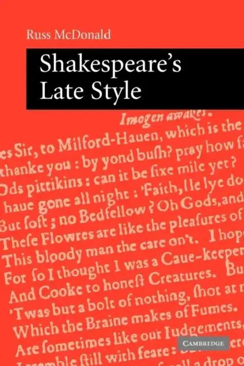 Cover of Shakespeare's Late Style