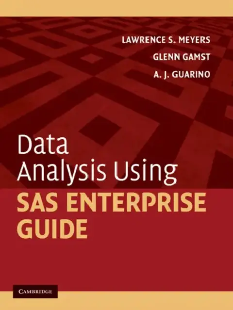 Cover of Data Analysis Using SAS Enterprise Guide