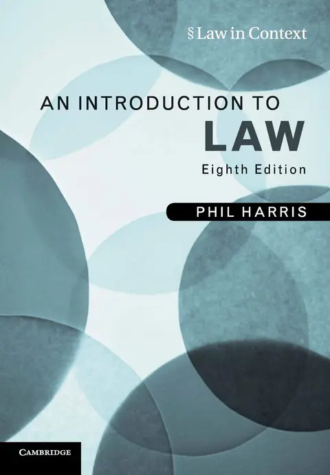 Cover of An Introduction to Law 8th Edition