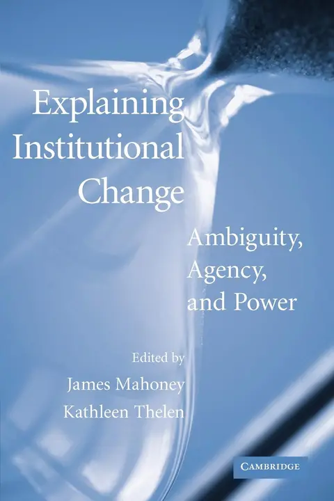 Cover of Explaining Institutional Change