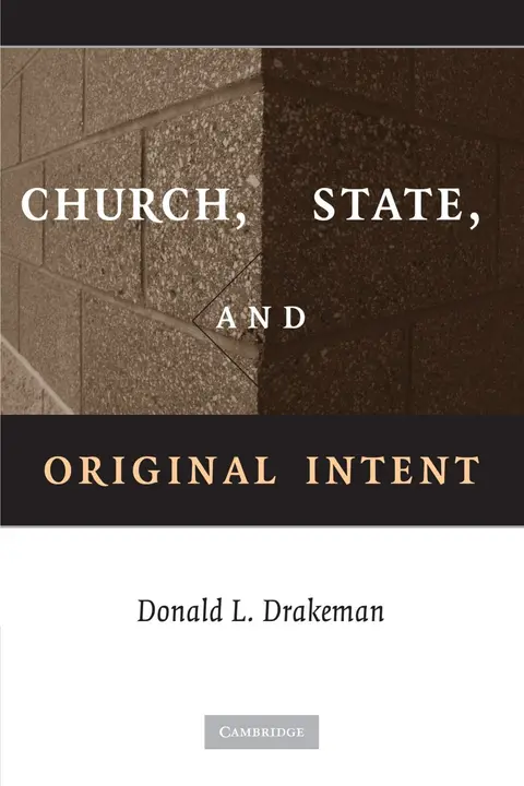 Cover of Church, State and Original Intent