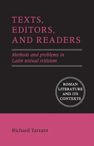 Cover of Texts, Editors, and Readers