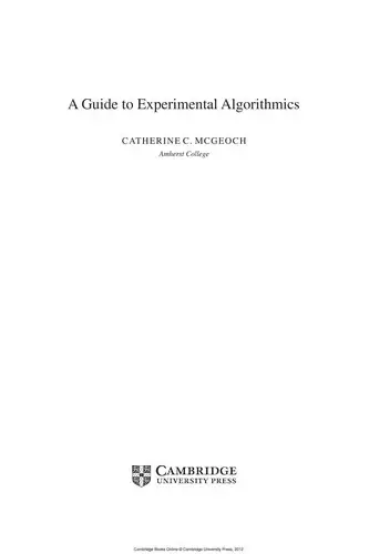 Cover of A Guide to Experimental Algorithmics