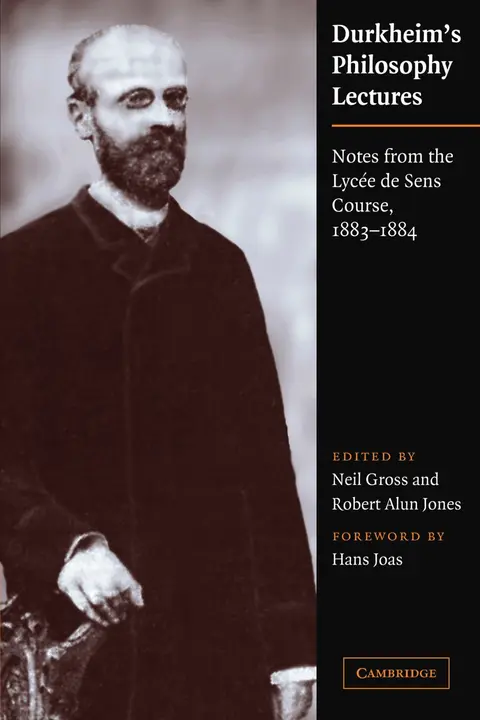 Cover of Durkheim's Philosophy Lectures