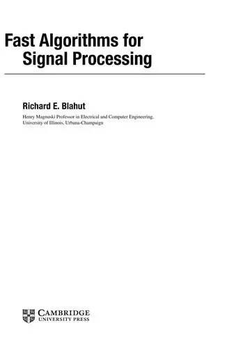Cover of Fast Algorithms for Signal Processing