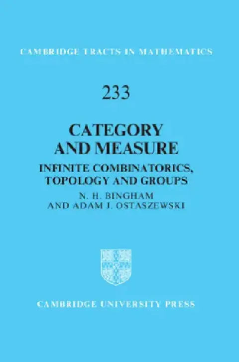 Cover of Category and Measure