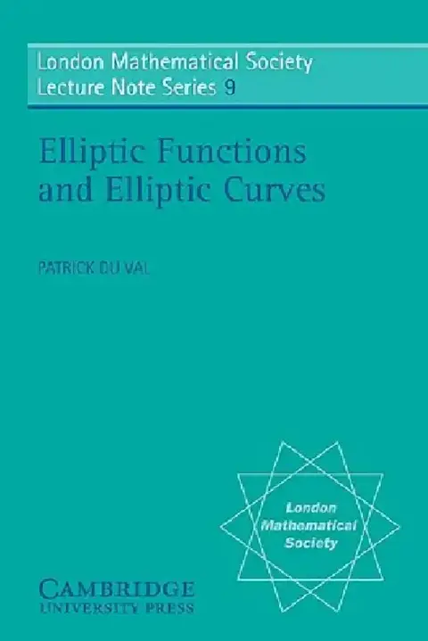 Cover of Elliptic Functions and Elliptic Curves