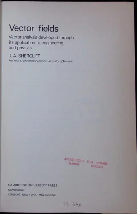 Cover of Vector Fields