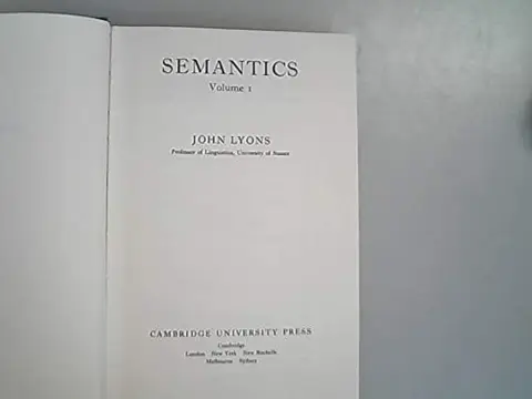 Cover of Semantics