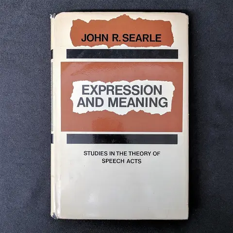 Cover of Expression and Meaning