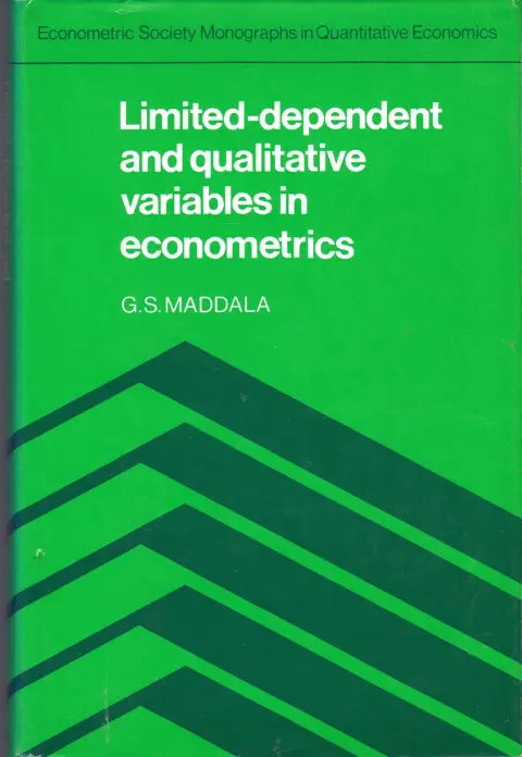 Cover of Limited-Dependent and Qualitative Variables in Econometrics