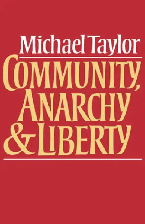 Cover of Community, Anarchy and Liberty
