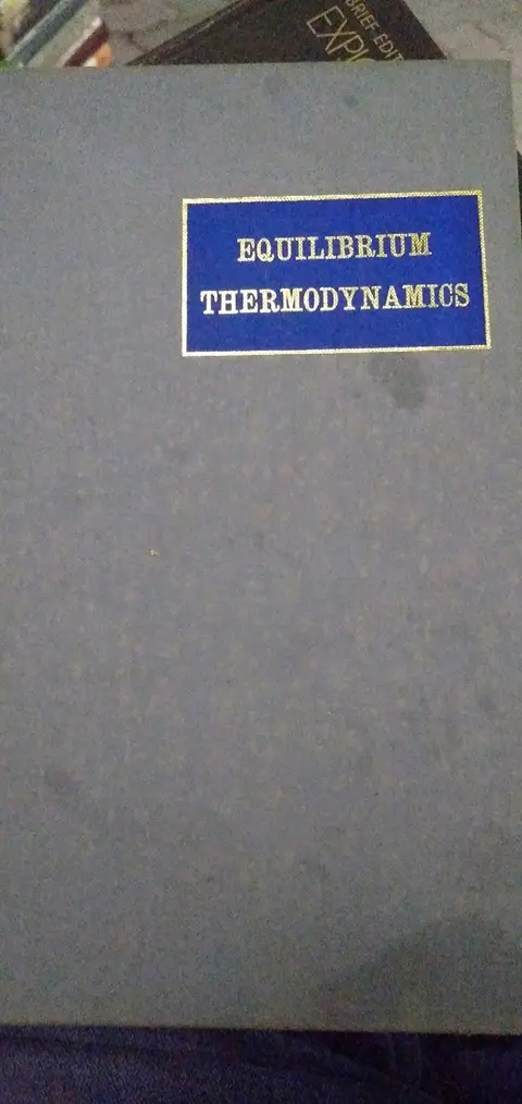 Cover of Equilibrium Thermodynamics