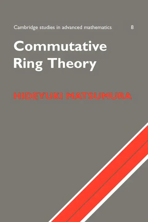 Cover of Commutative Ring Theory