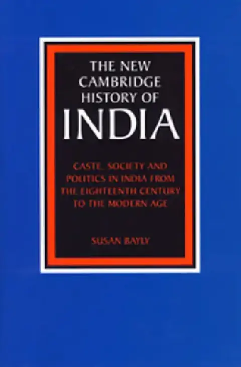 Cover of Caste, Society and Politics in India from the Eighteenth Century to the Modern Age