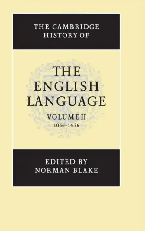 Cover of The Cambridge History of the English Language, Volume II