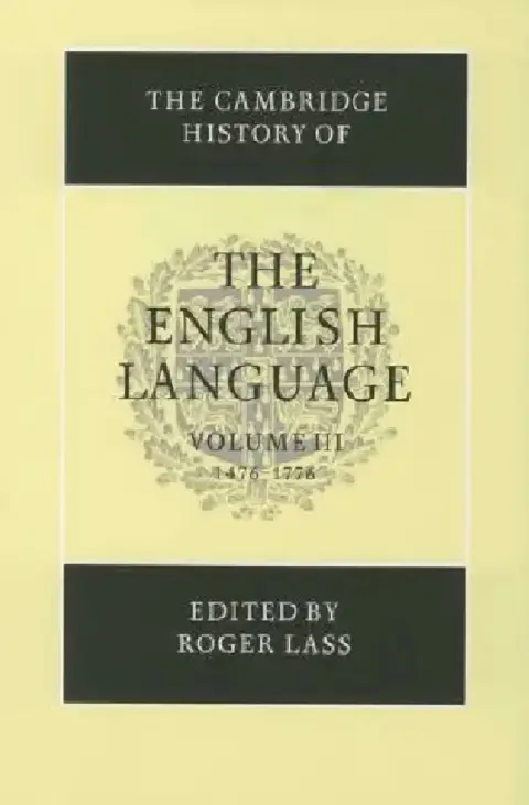 Cover of The Cambridge History of the English Language