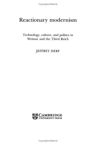 Cover of Reactionary Modernism
